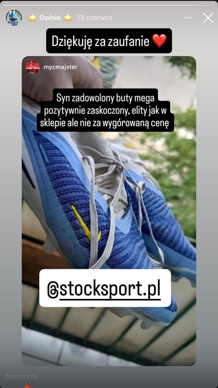 Echte Kundenbewertung Stock-Sport