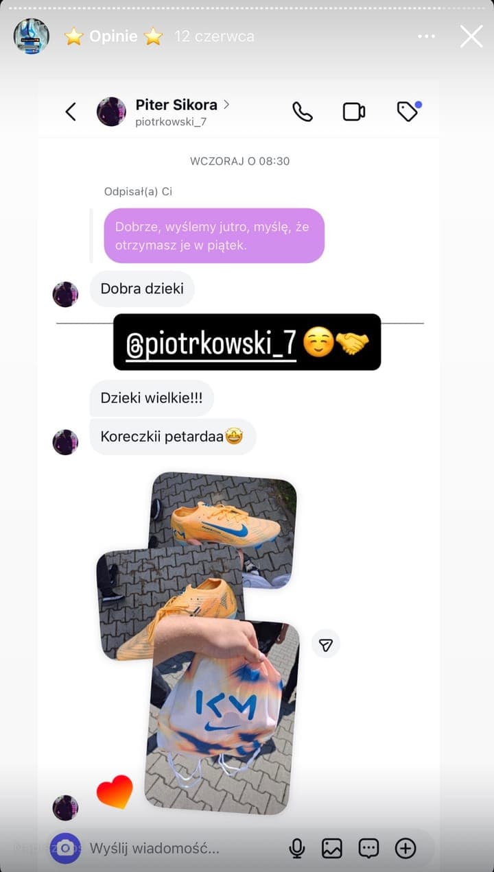 Echte Kundenbewertung Stock-Sport