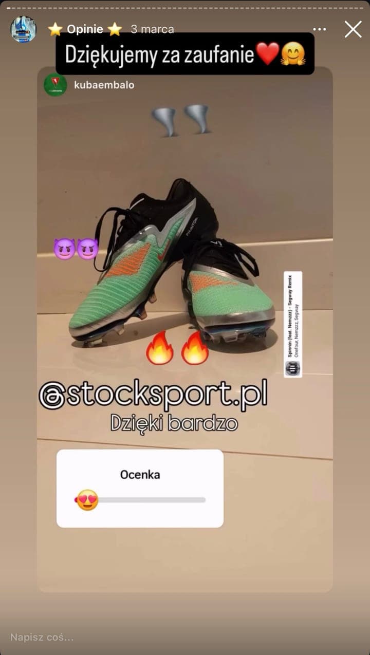 Echte Kundenbewertung Stock-Sport