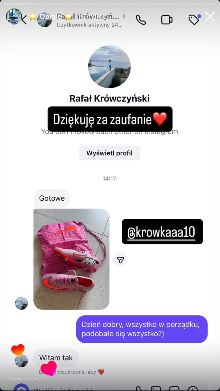 Echte Kundenbewertung Stock-Sport