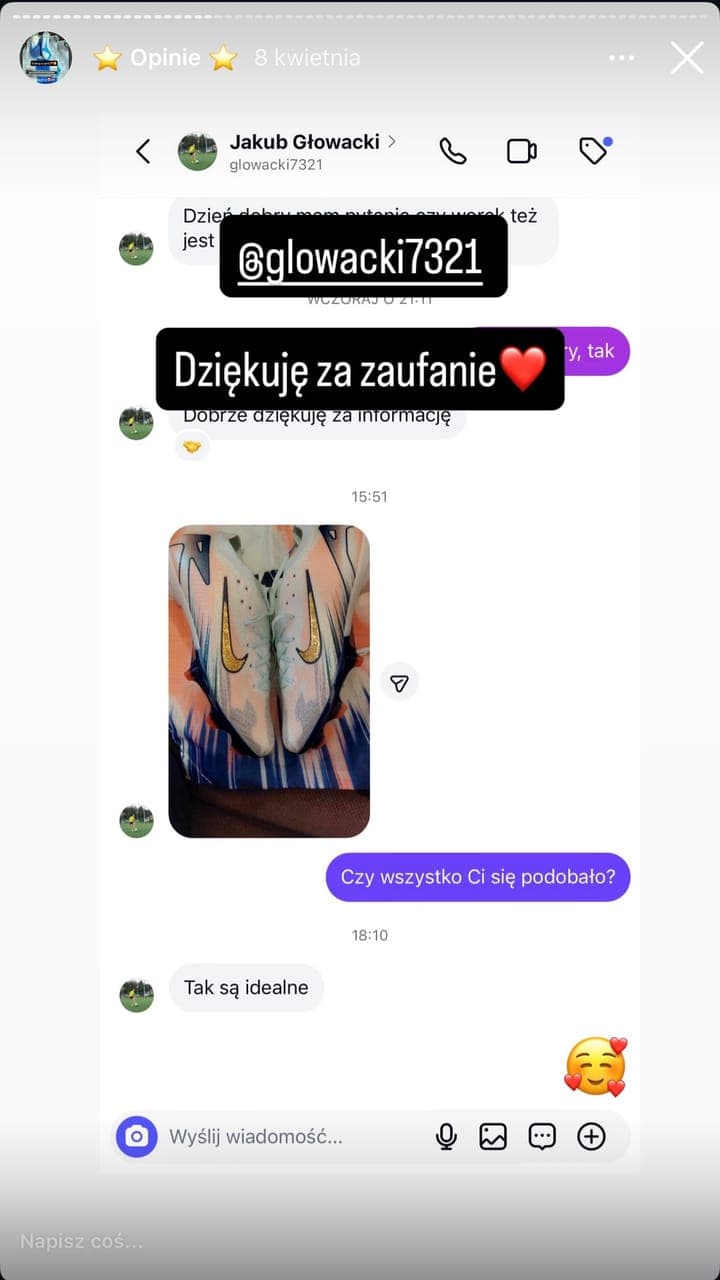 Echte Kundenbewertung Stock-Sport