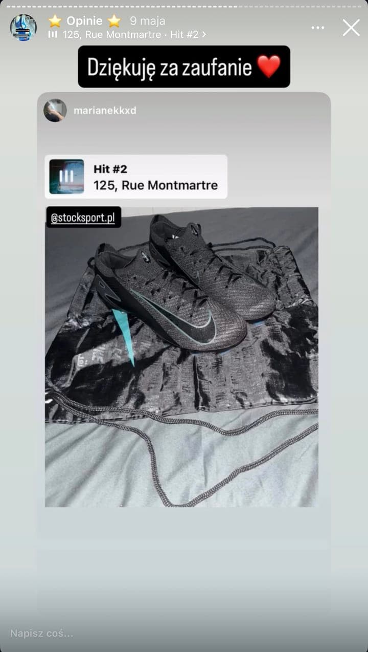 Echte Kundenbewertung Stock-Sport