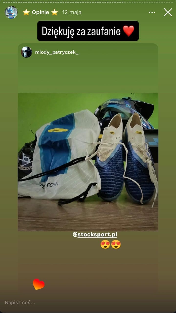 Echte Kundenbewertung Stock-Sport