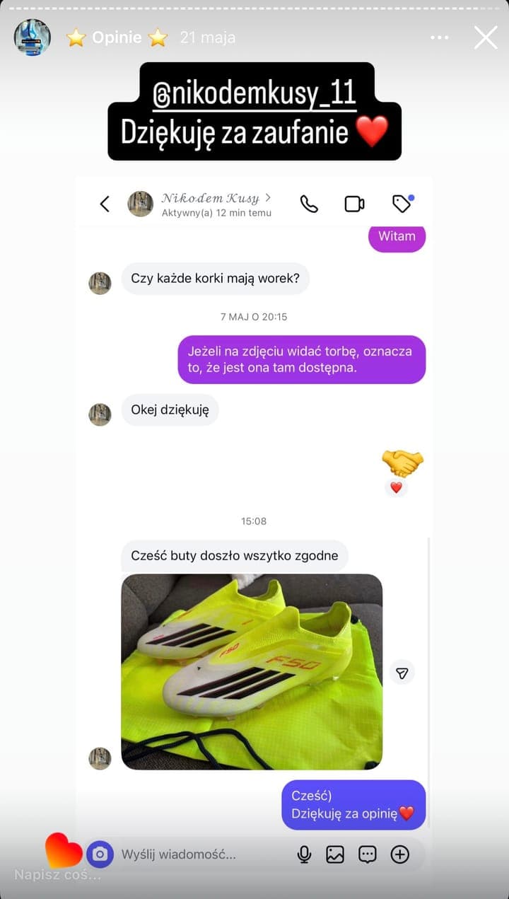 Echte Kundenbewertung Stock-Sport